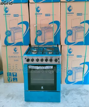 60*65 Euroken  3+1 Standing Cooker With Electric Double Heater Oven