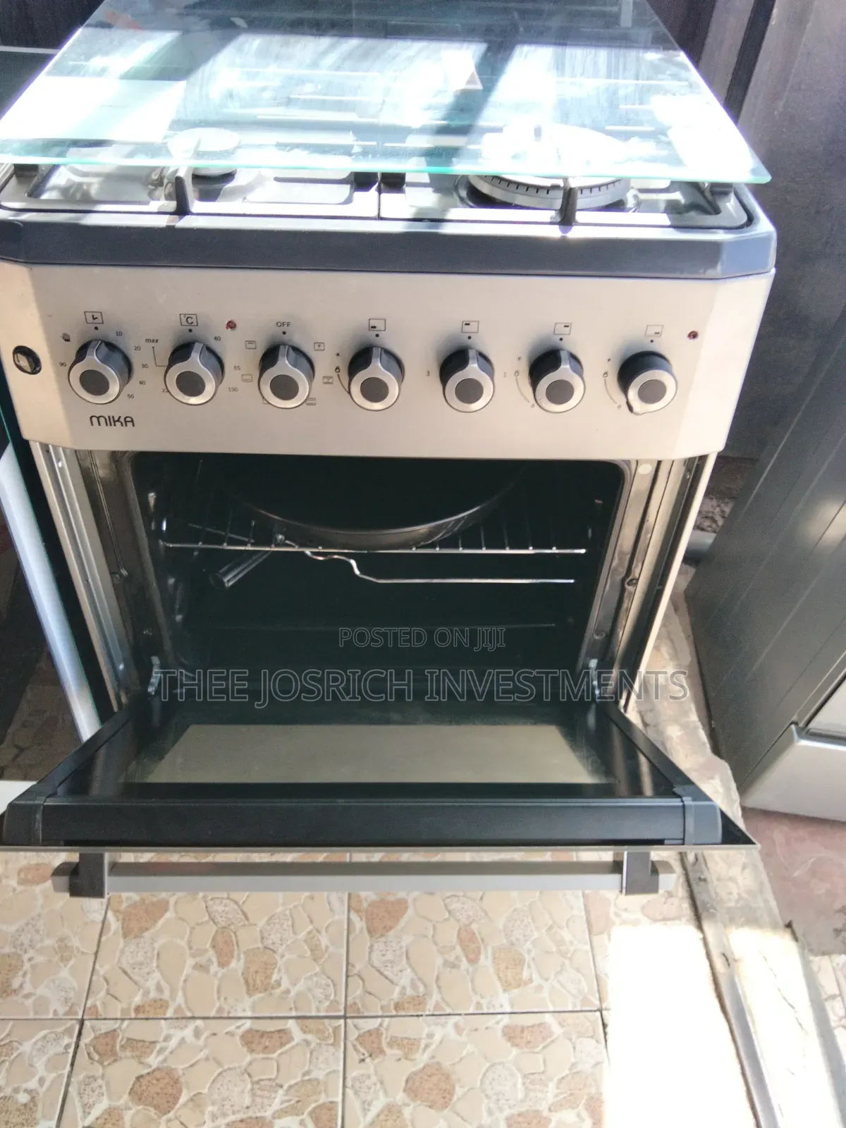 Mika Cooker Size 60 by 60 With Wok Burner Gas Sensors Turbo Fan