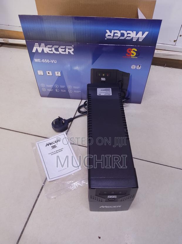 Mecer 650va/360w Ups Battery Backup System With Voltage Regulation