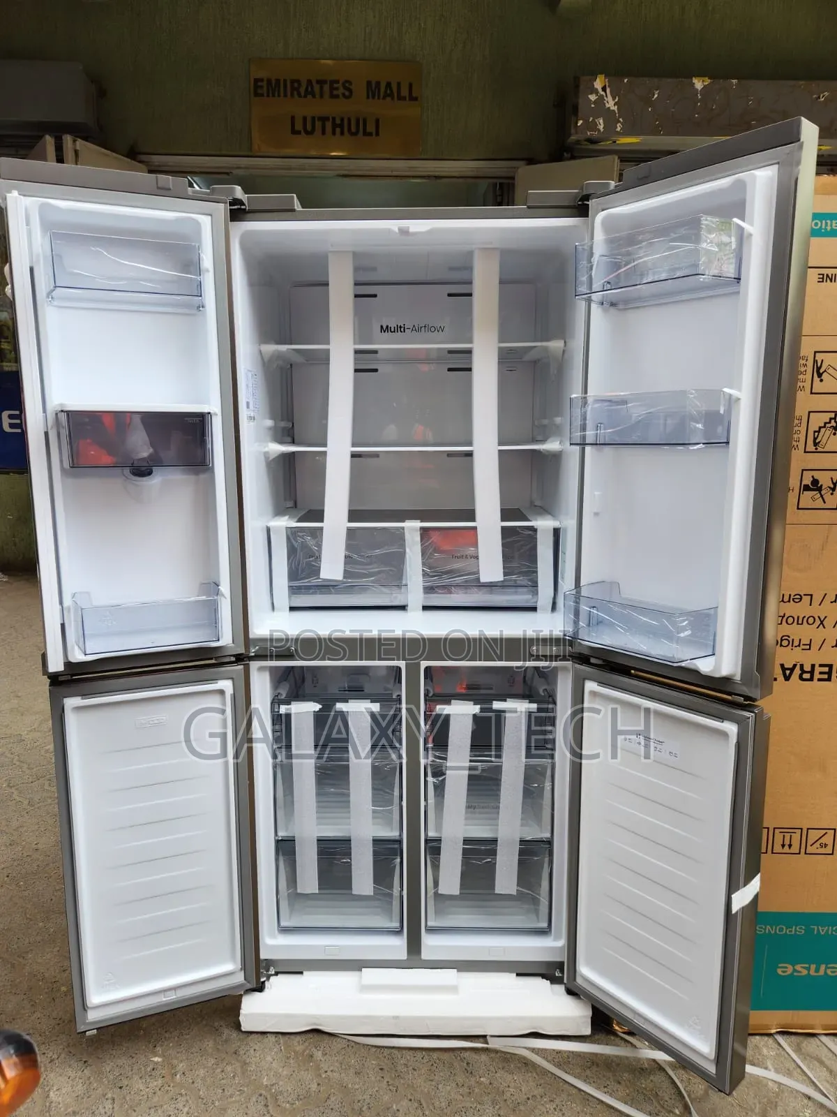 Hisense 4-Door French Door Fridge 536L - Silver - No Frost