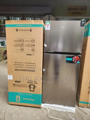 Hisense Double Door Fridge 230L - Inverter No Frost - Silver