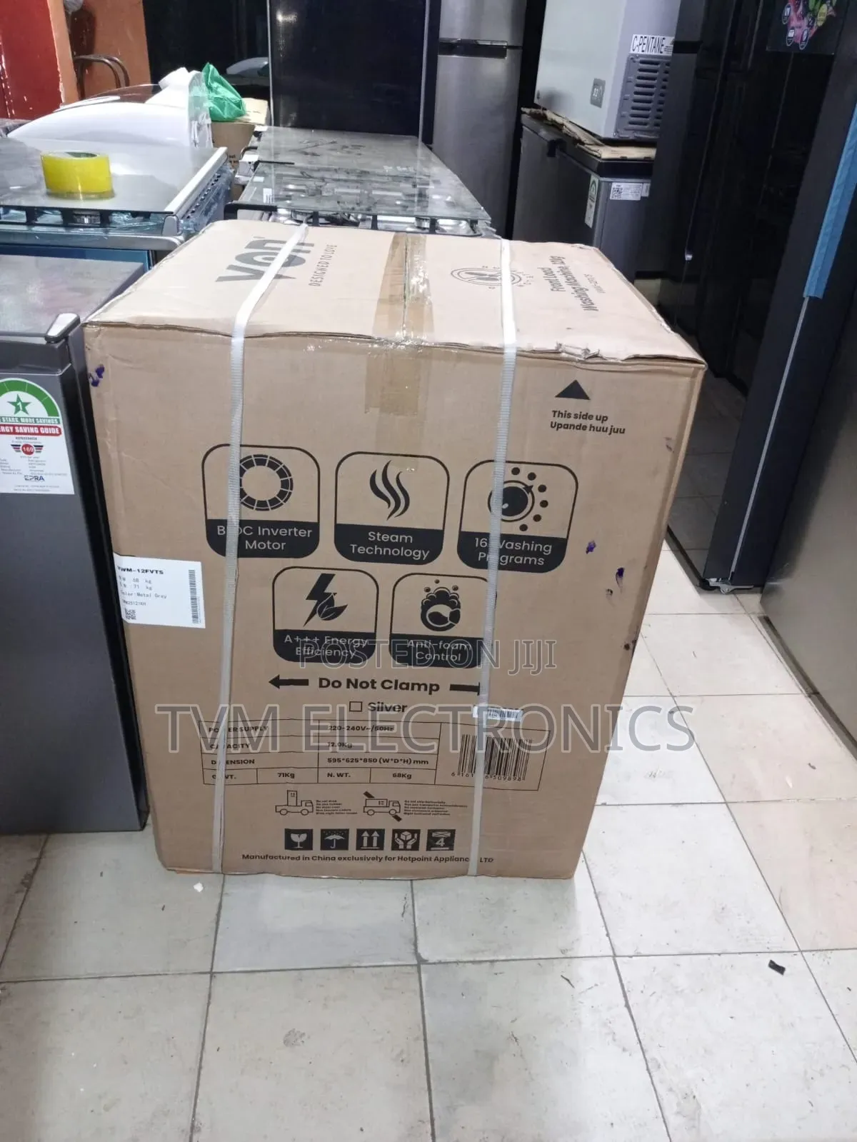 VON 12KG Front Load Washing Machine With Steam & Inverter – WASHER