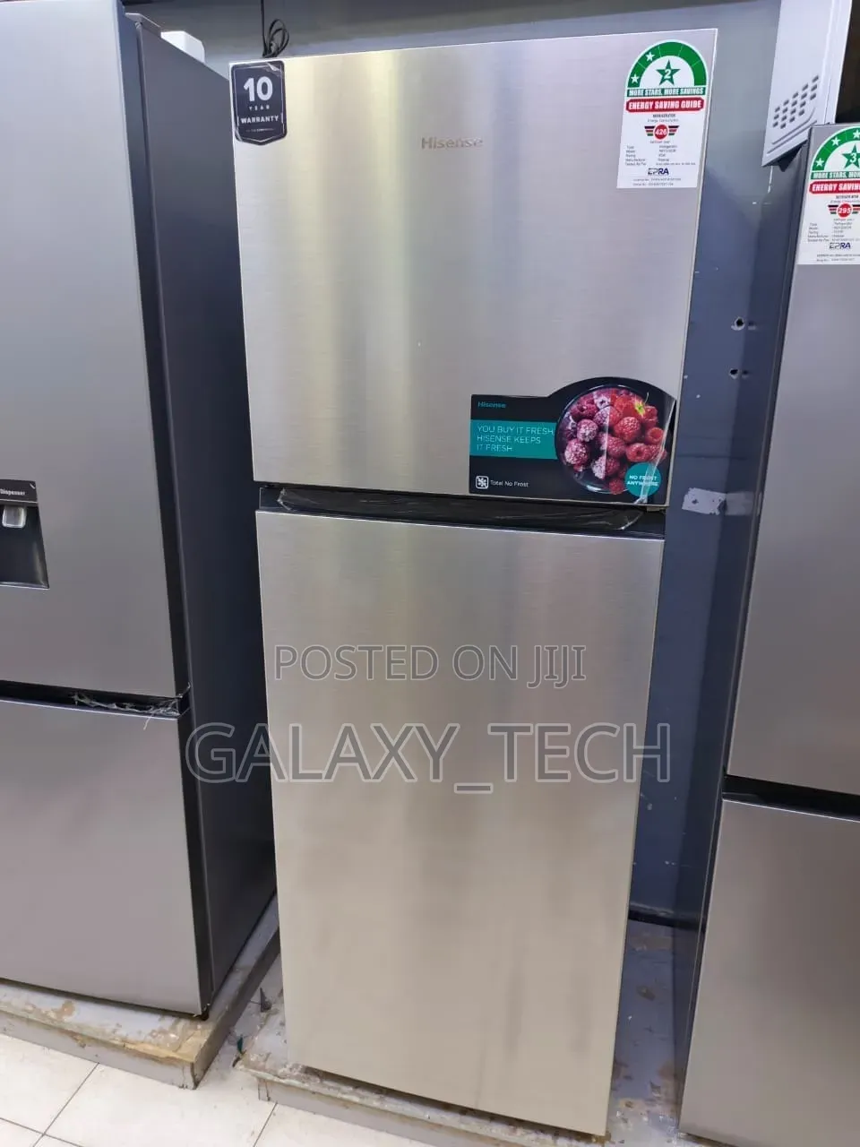 Hisense REF203DR 150L Double Door NO FROST Fridge - Silver - Inverter
