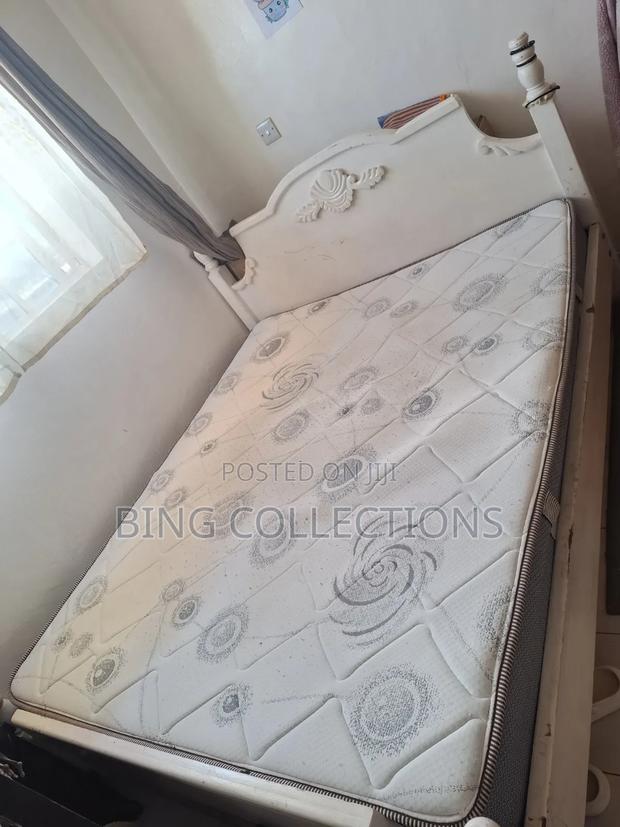 Bed, Matress, Shoe Rack