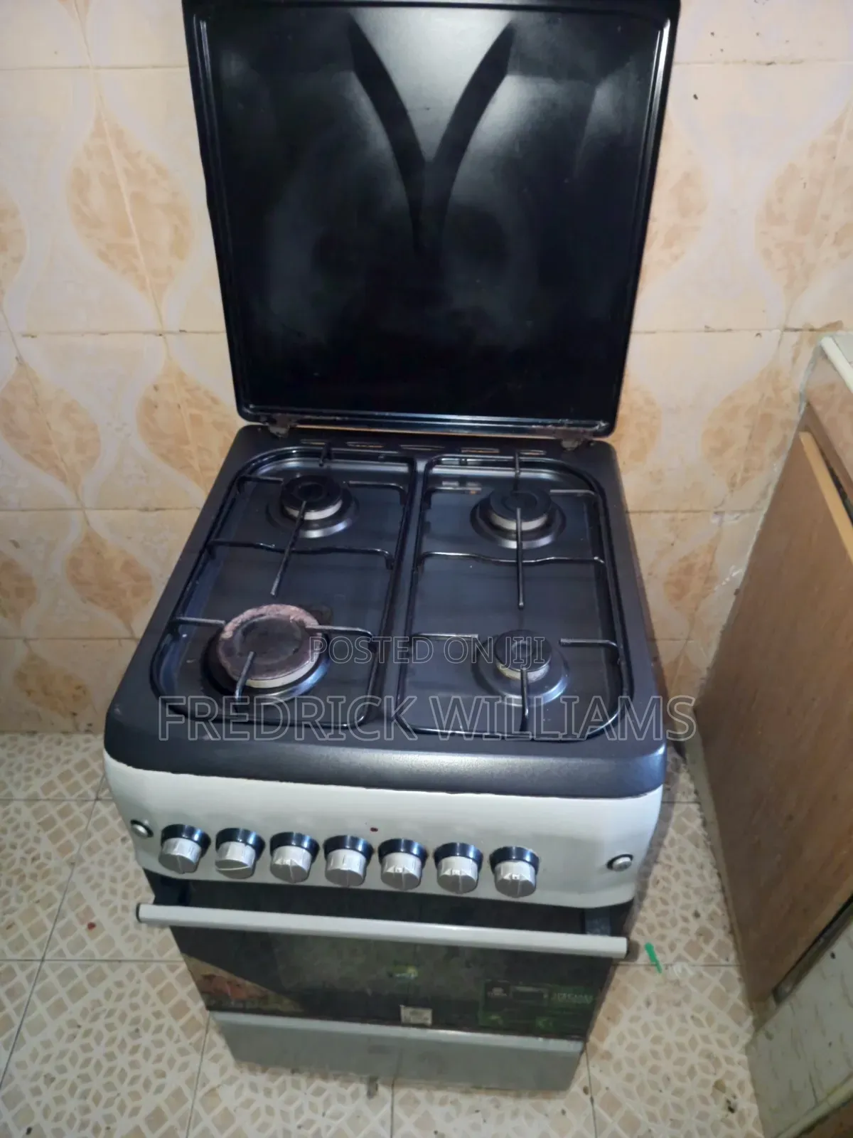 Freestanding Mika 4-Burner Cooker