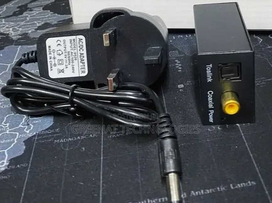 Analog to Digital Audio Converter RCA to Toslink Coaxial Converter