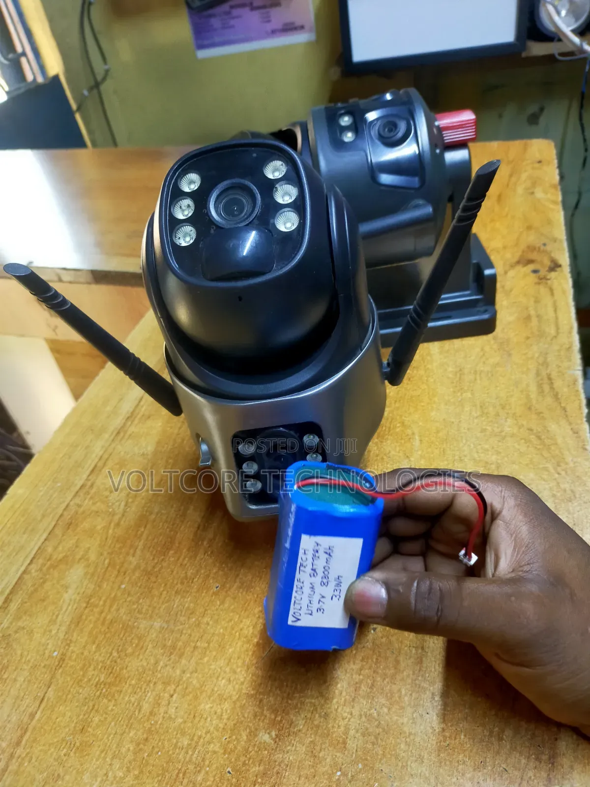 3.7V 8800mAh 33Wh Lithium Battery for Standalone CCTV Camera