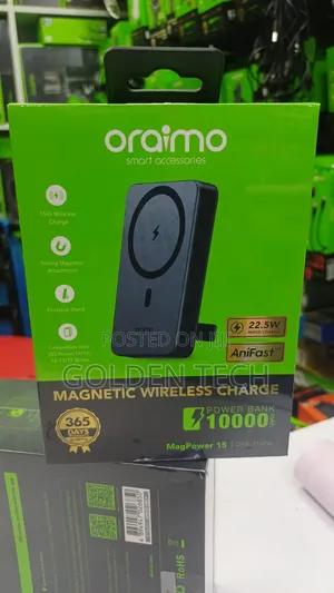 Oraimo Magpower 15 (10000mAh) Magnetic Wireless Powerbank