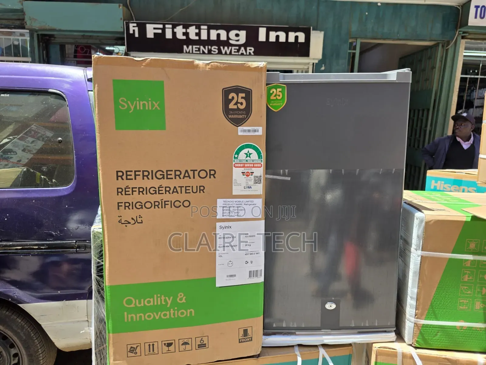 Syinix 90L Single Door Refrigerator