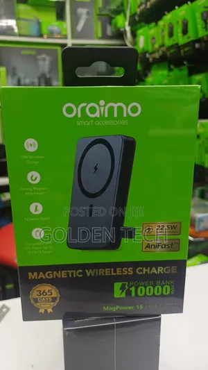 Oraimo Magpower 15 (10000mAh) Magnetic Wireless Powerbank ...