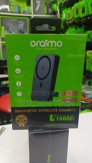Oraimo Magpower 15 (10000mAh) Magnetic Wireless Powerbank ...