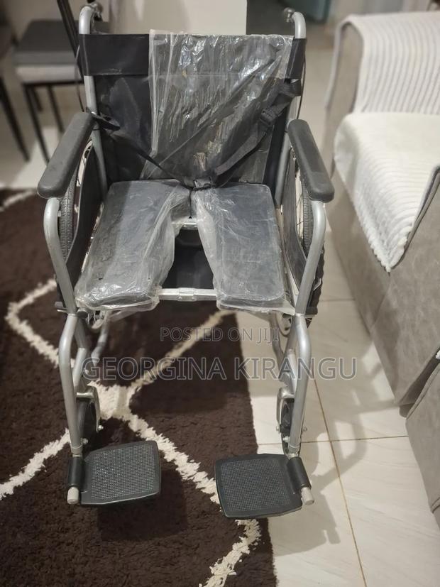 Wheelchair With a Commode