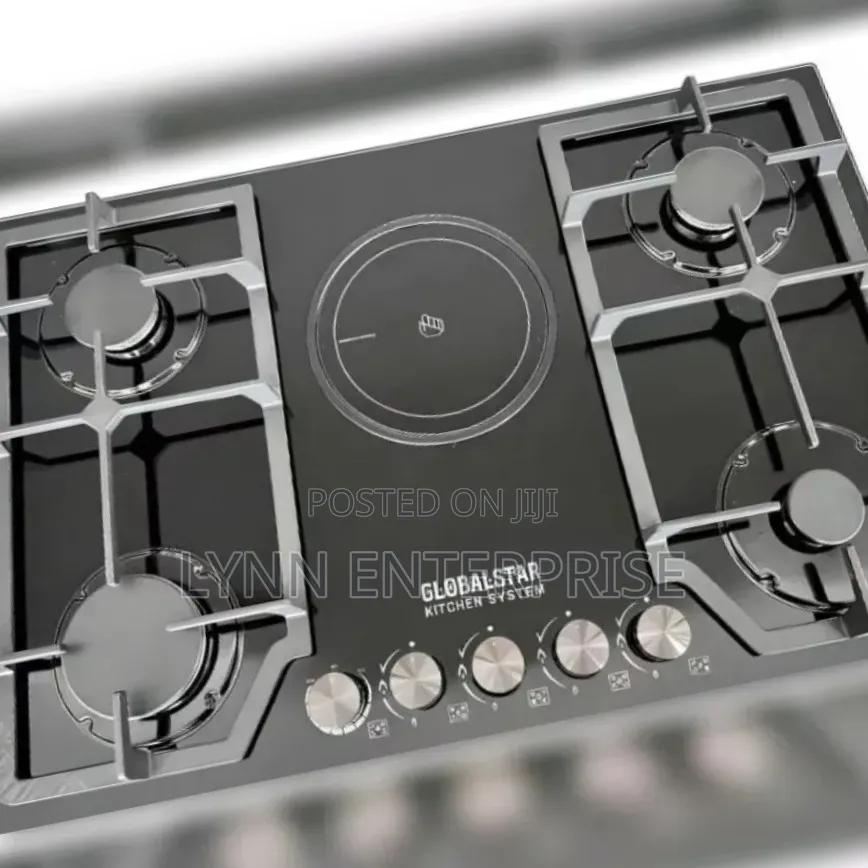 Globalstar 5 Burner GS-5G22 4 Gas+ 1 Electric Stove Hob Inbuilt Cooker