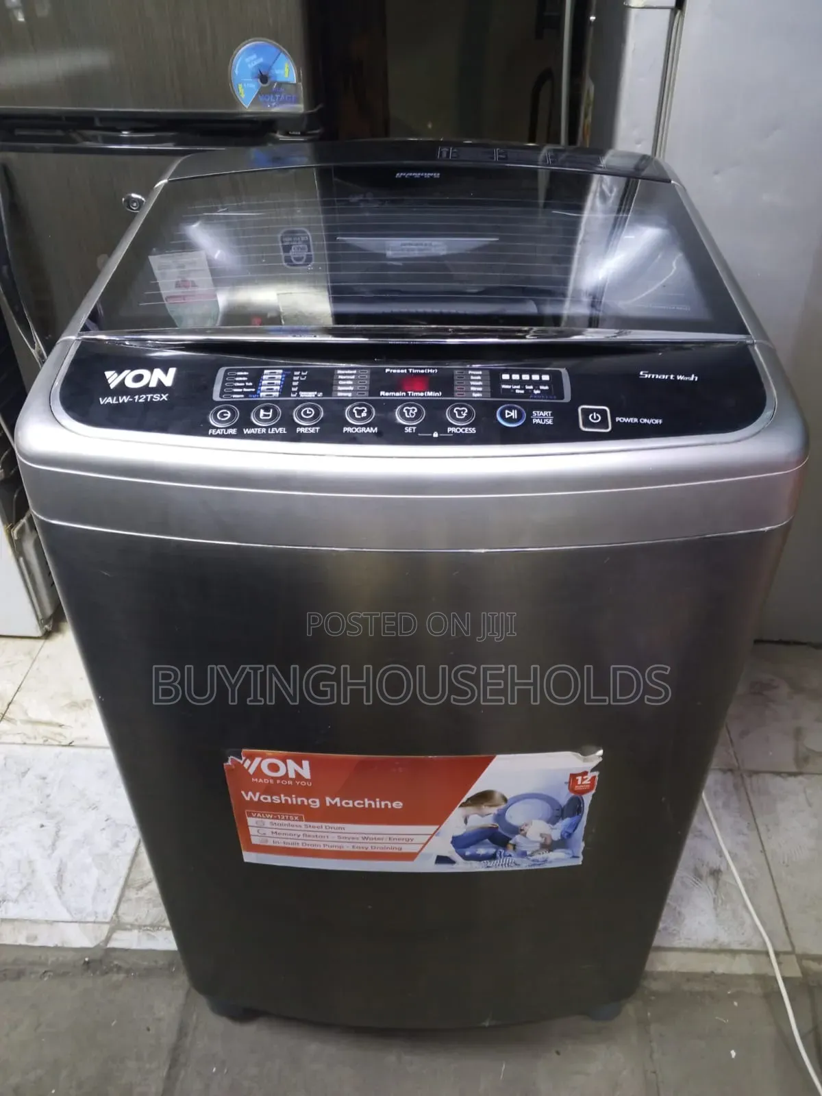 Von 12kg Top Load Automatic Washing Machine