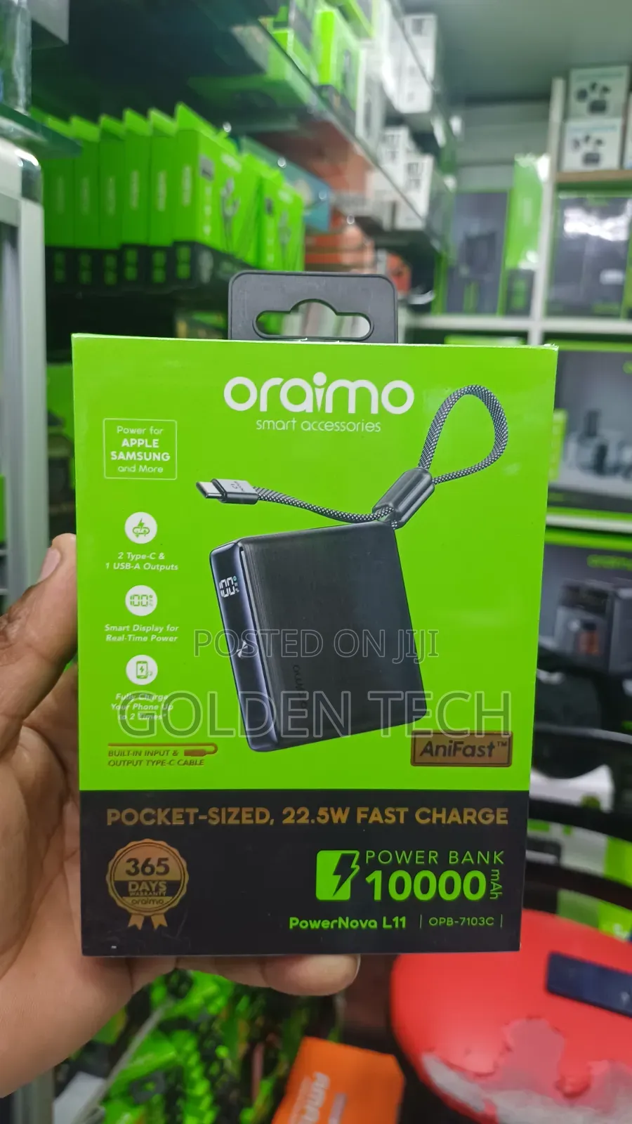 Oraimo PowerNova L11 Portable Powerbank 22.5W