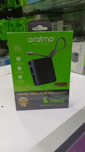 Oraimo PowerNova L11 10000mAh 22.5W Power Bank
.......