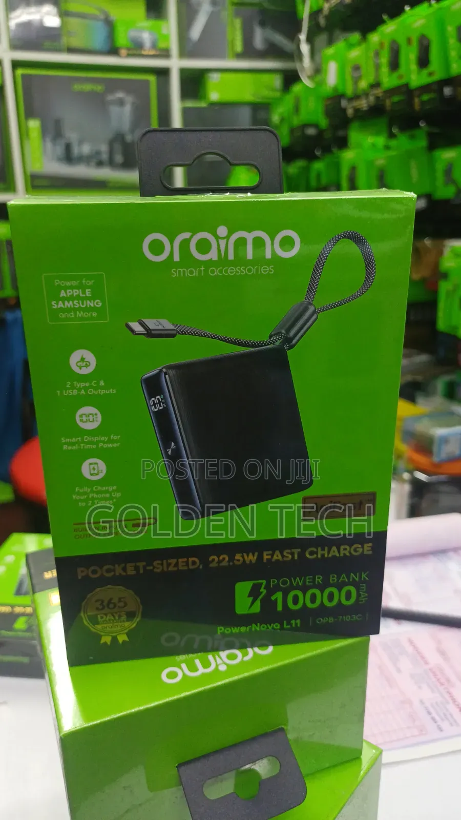 Oraimo PowerNova L11 10000mAh 22.5W Power Bank
.......