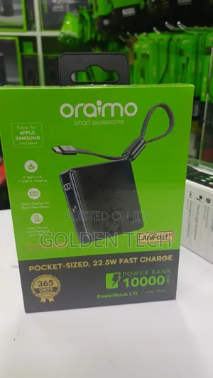 Oraimo PowerNova L11 10000mAh 22.5W Power Bank
.......