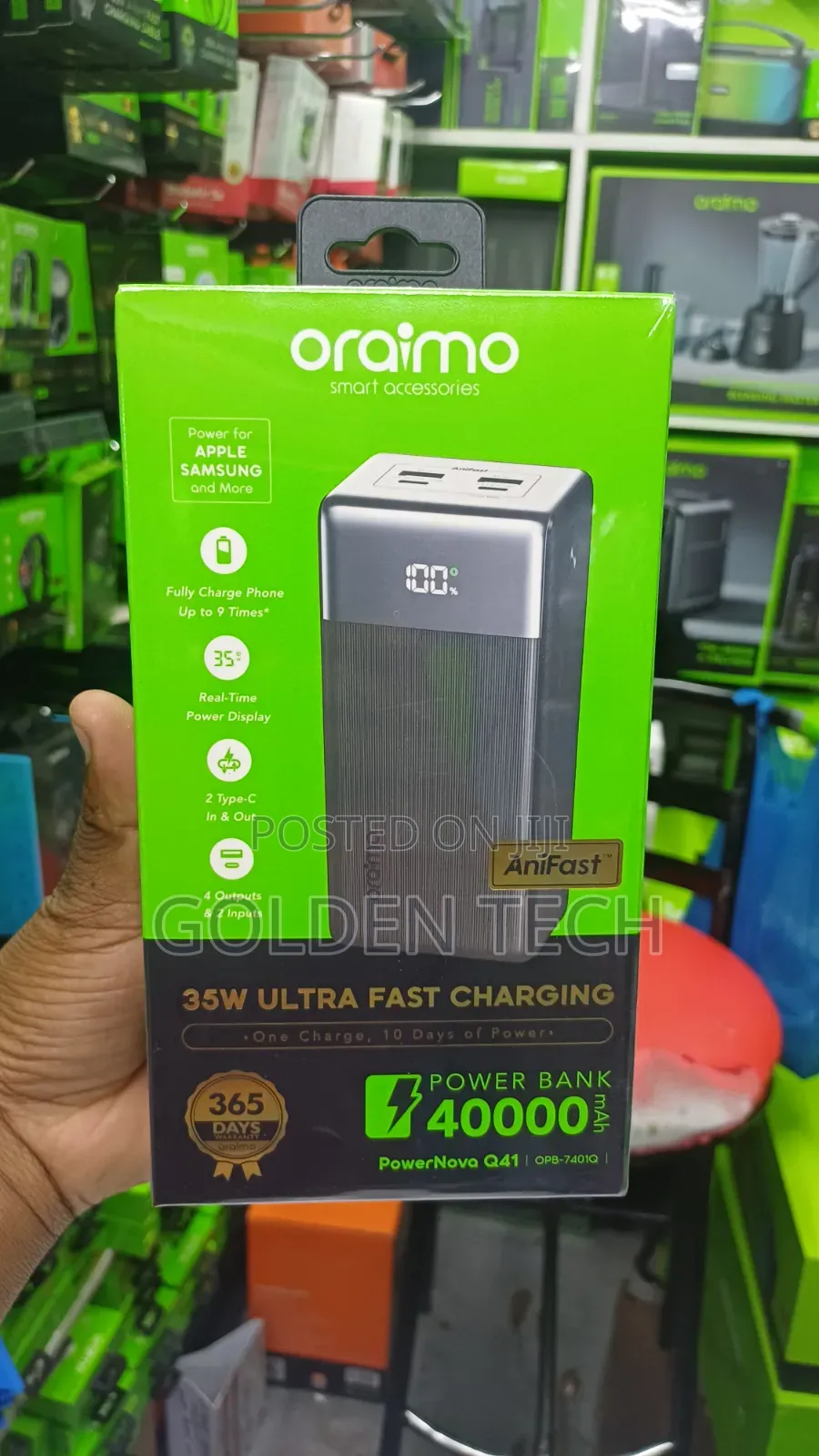 Oraimo PowerNova Q41 35W 40,000mAh Power Bank