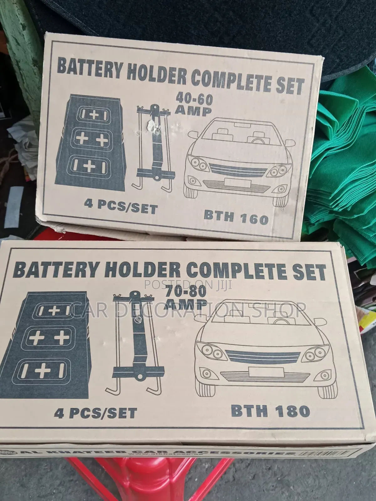 Universal Battery Holder With Base Tray for Different Battery Sizes