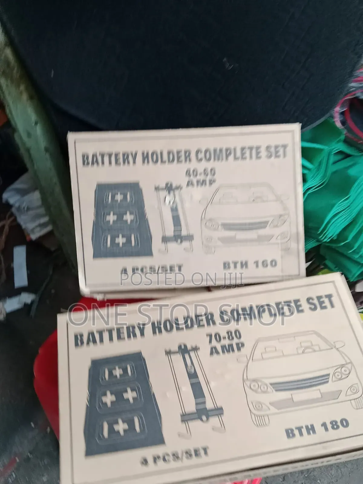 Battery Clamp Holder Wit Tray and Adjustable Hold Down Clamp Brackets