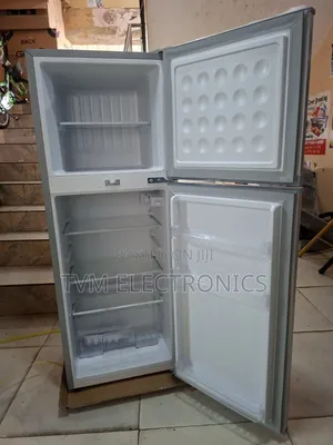 VOLSMART VL-BCD138, 138 Liters Double Door Fridge,Silver