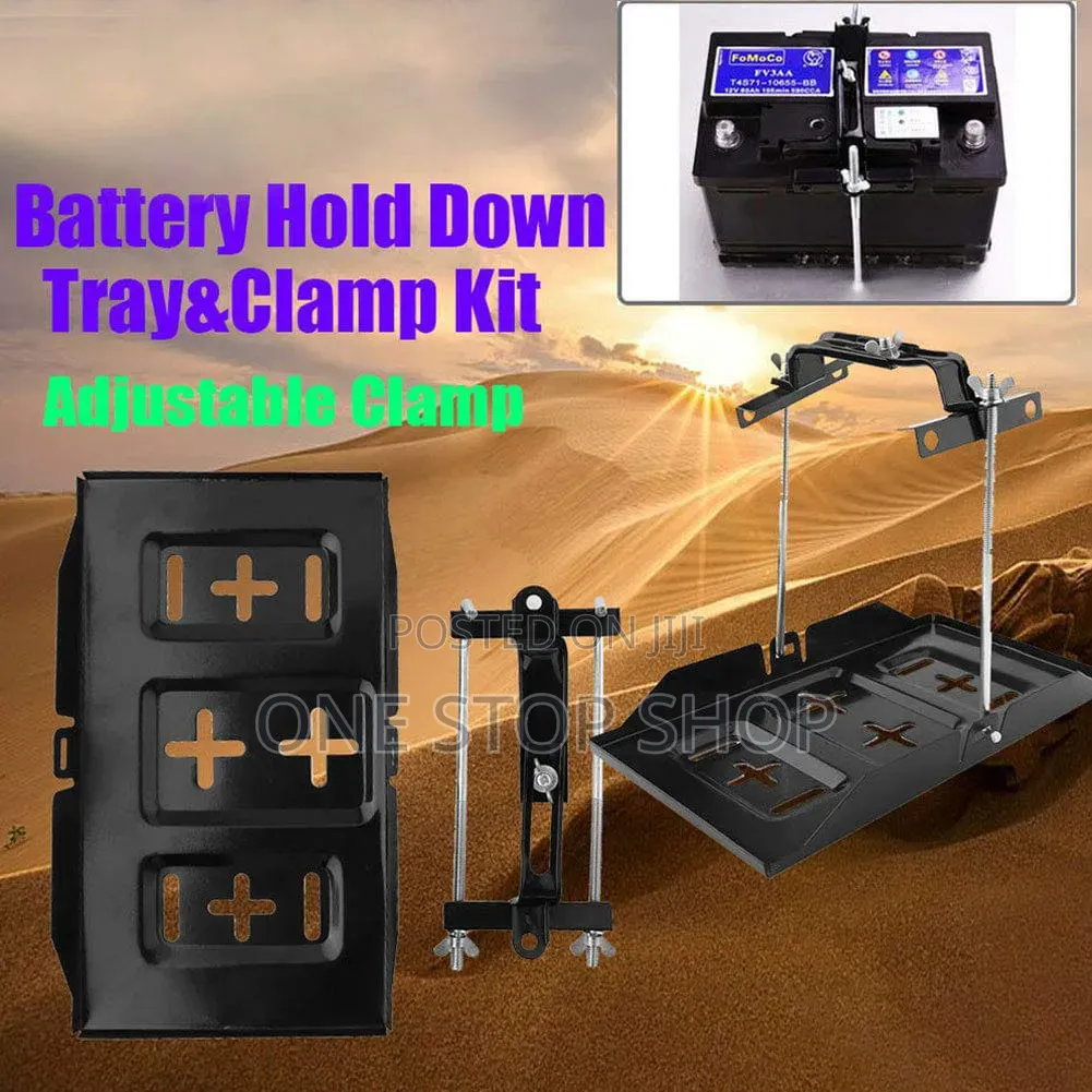Adjustable Universal Battery Hold Down Tray &Clamp Kit Different Sizes