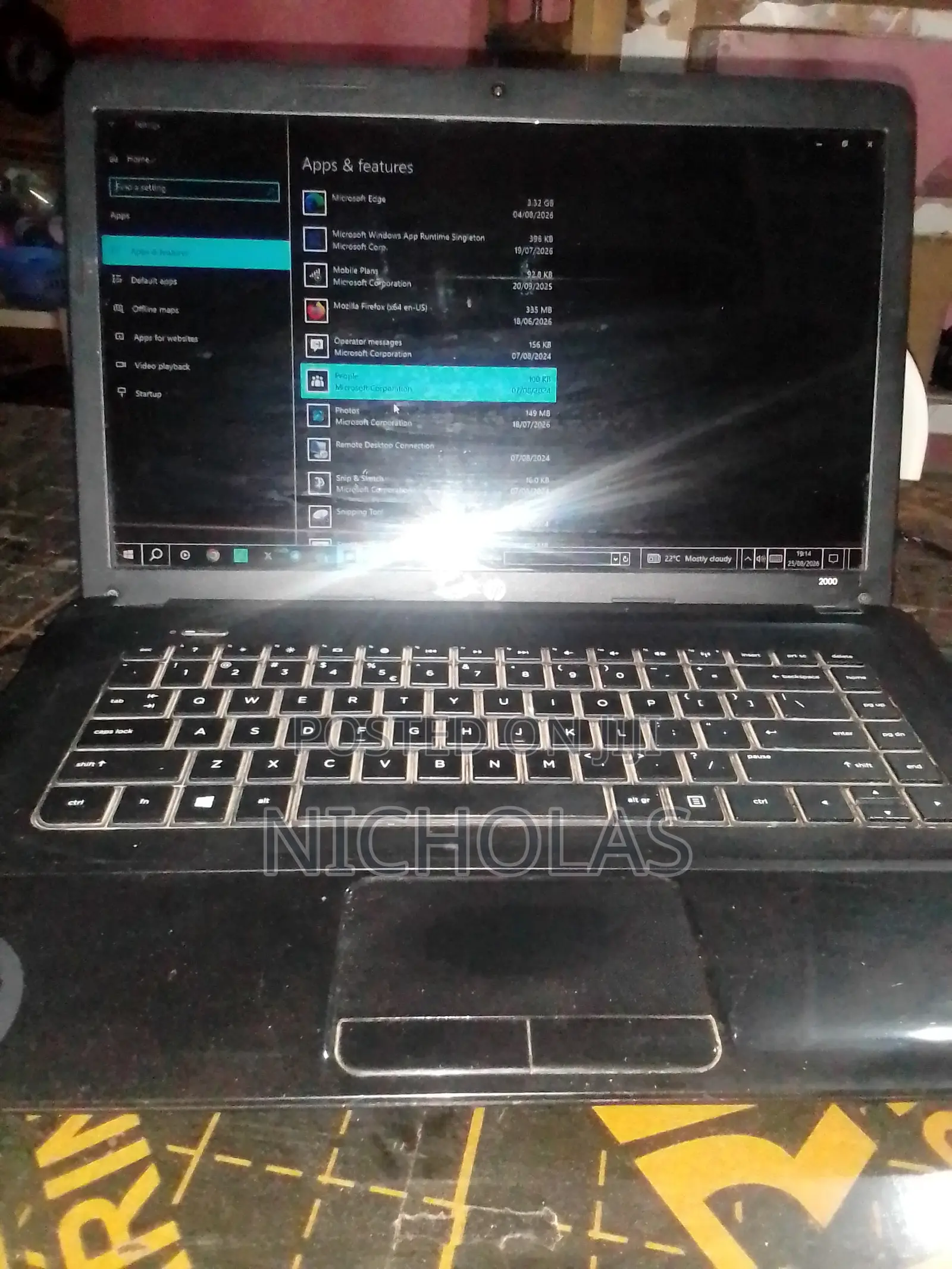 Laptop HP 4GB Intel Pentium HDD 500GB