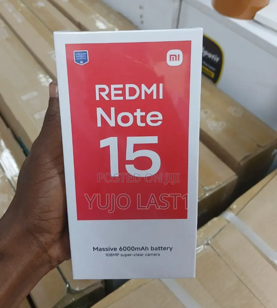 New Xiaomi Redmi Note 15 256 GB Black
