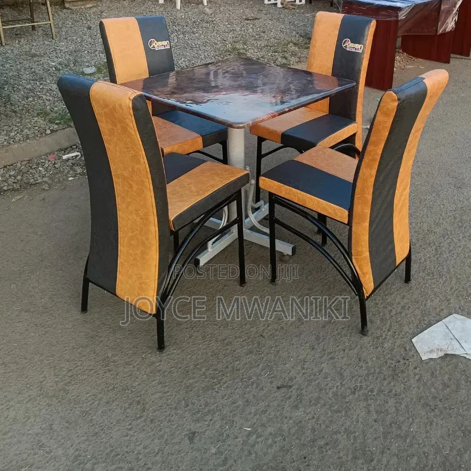 Elegant Branded Restaurant Set, 4 Chairs and a Table..