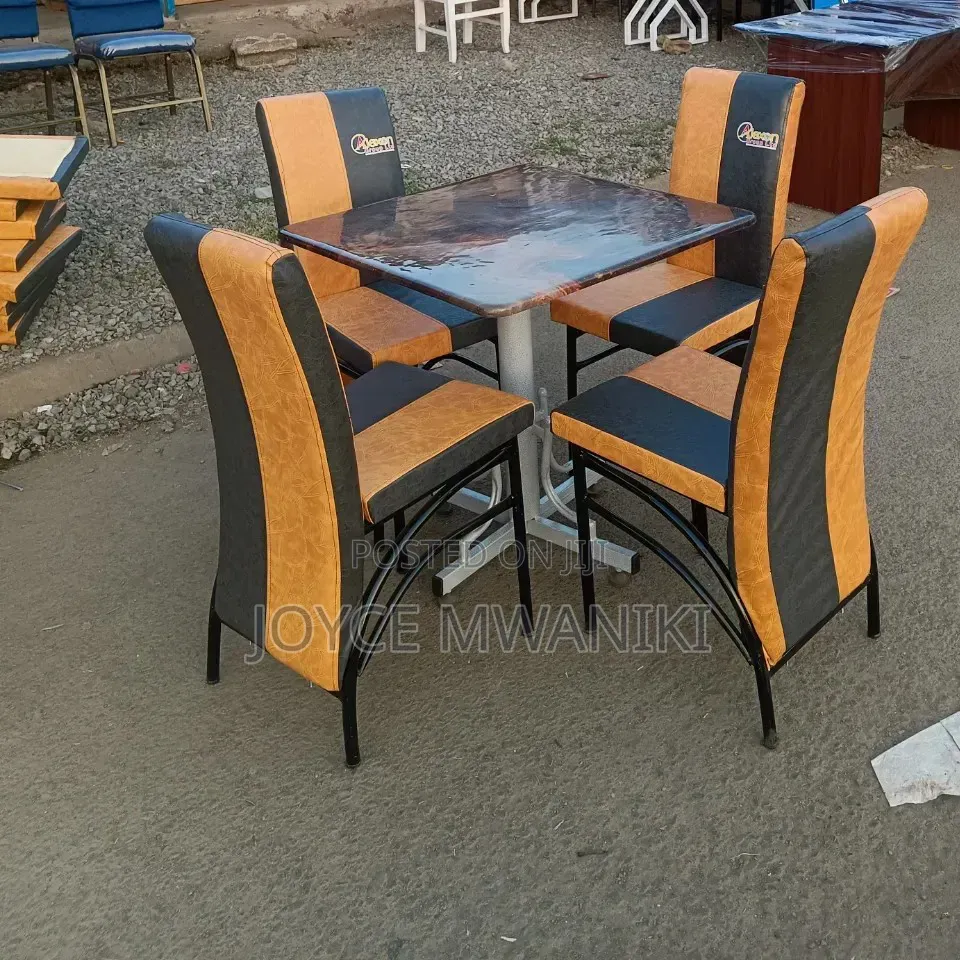 Elegant Branded Restaurant Set, 4 Chairs and a Table..