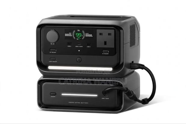 EcoFlowRiver3Plus+EB300 ExtraBattery - 572Wh - CCTV Backup 12 Hours