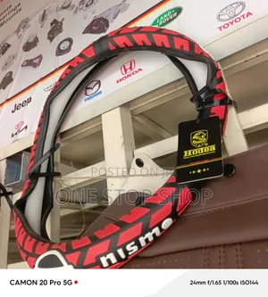 Nissan Nismo Branded Textured Grip Surface Steering Cover