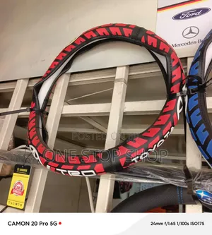 Interior Customized High Performance Look Red-Black Toyota Steering