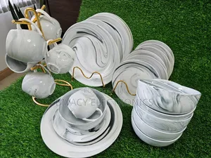 Big Offer High Quality Marble Grey 24pcs Dinner Set