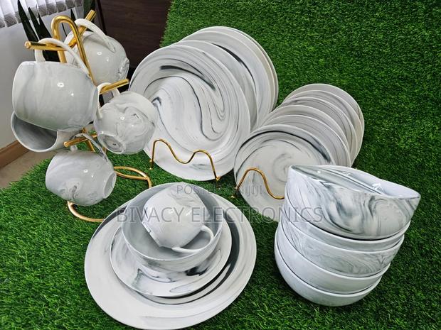 Big Offer High Quality Marble Grey 24pcs Dinner Set