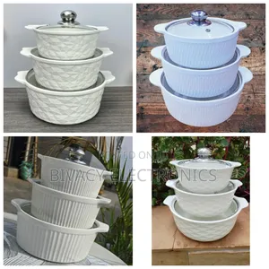 3 PCS Soup Ceramic Caserole