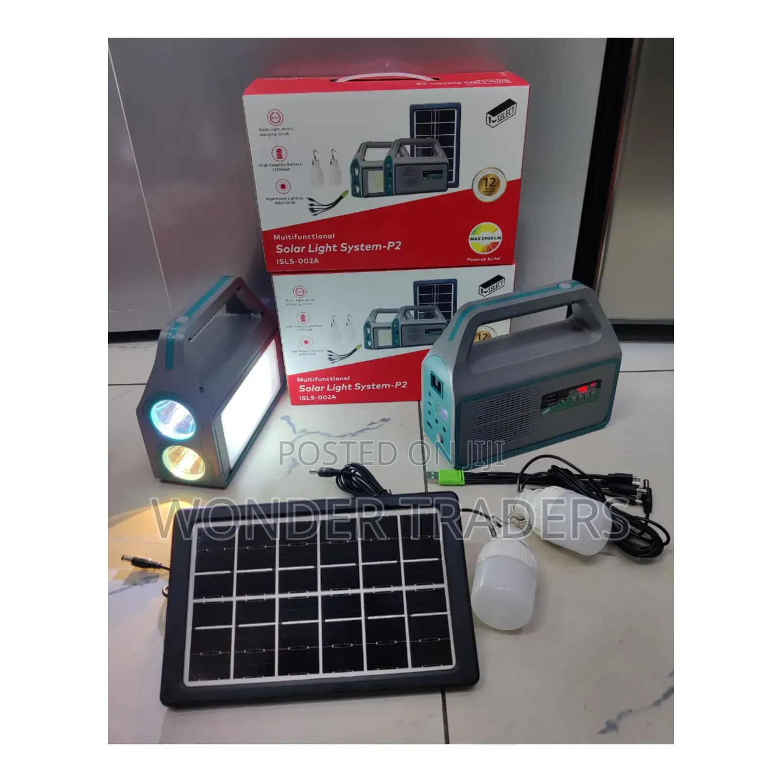 *Itel Solar Light 2bulbs ISLS 002A