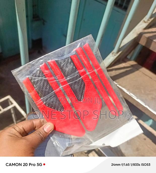 Red Reflective High Visibility Carbon Fiber Textured Vinyl Stickers