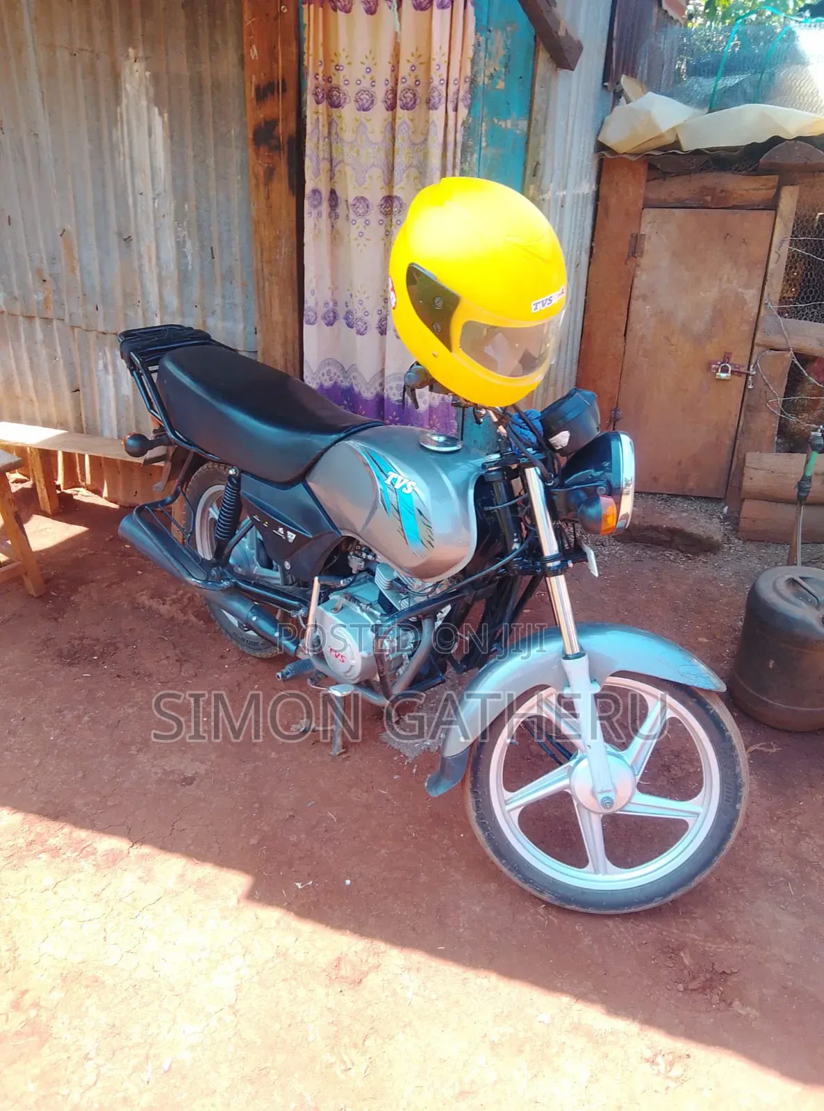 New TVS XL 100 2025 Silver