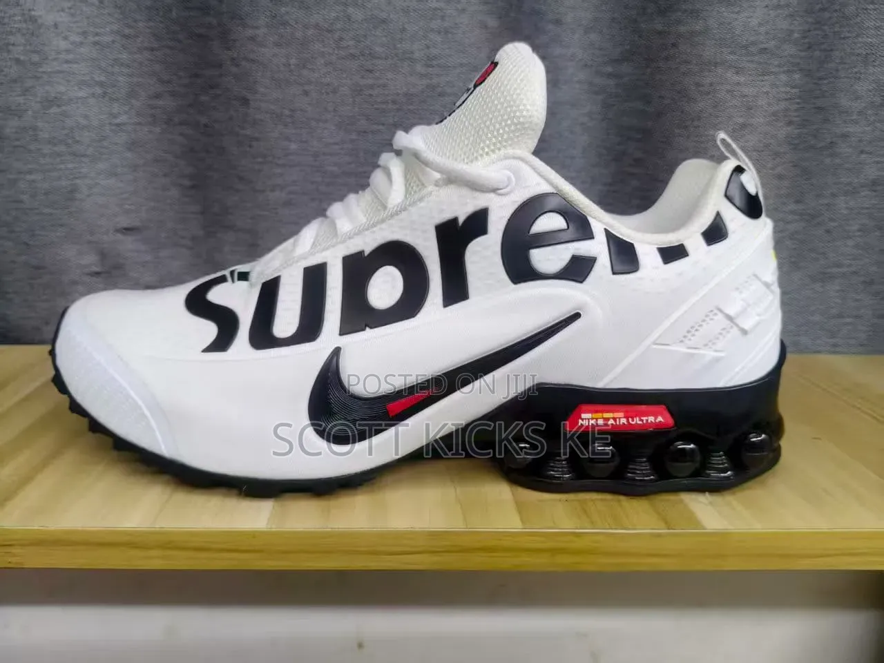 Nike Airmax Supreme “White Black “
Quality Leather