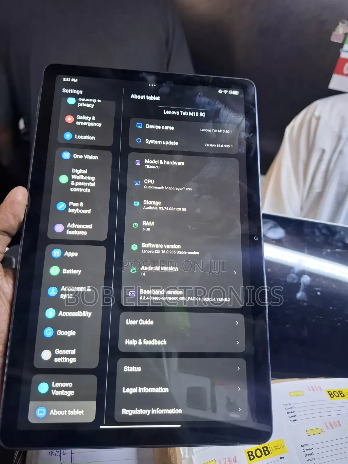 Lenovo Tab M10 128 GB Black