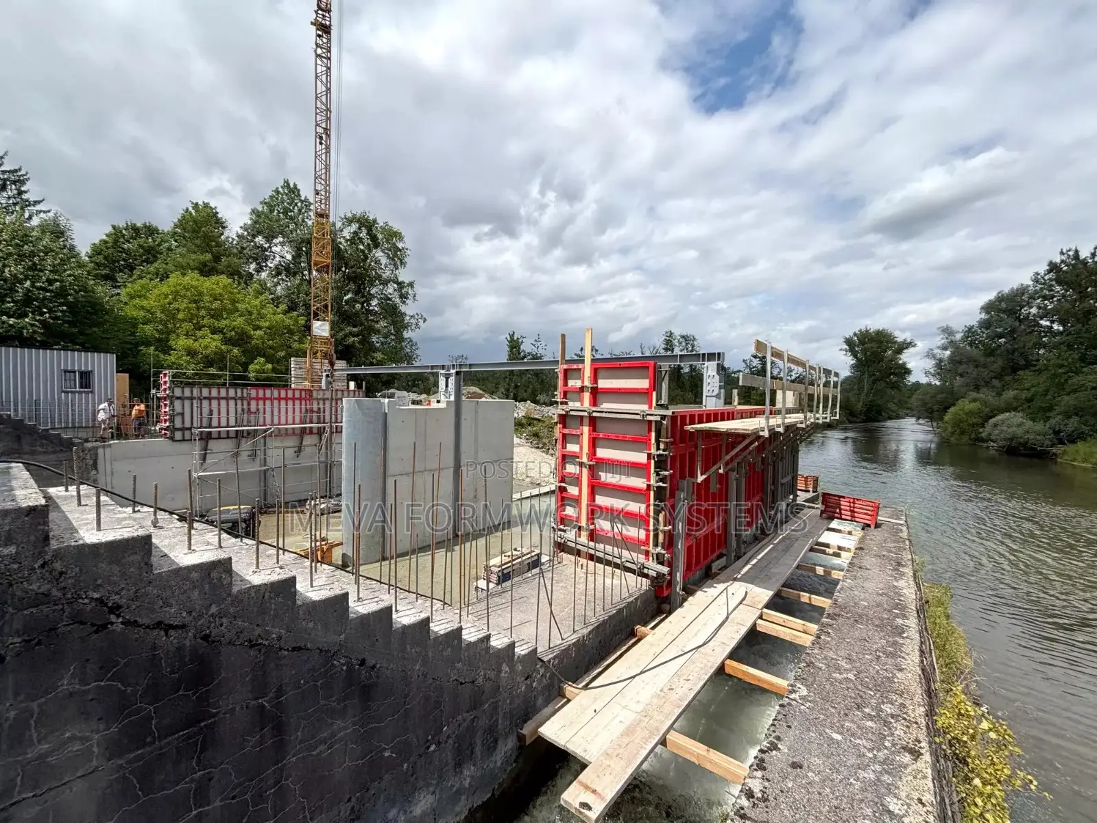 Meva Dam Formwork Wall, Deck