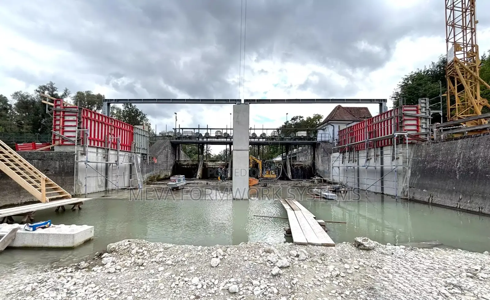 Meva Dam Formwork Wall, Deck