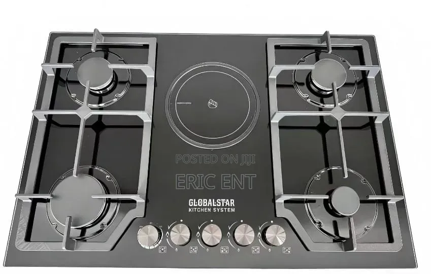 Globalstar 5 Burner GS-5G22 4 Gas+ 1electric Stove Hob Inbuilt Cooker