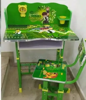 Green Adjustable Kids' Study Desk & Chair Set