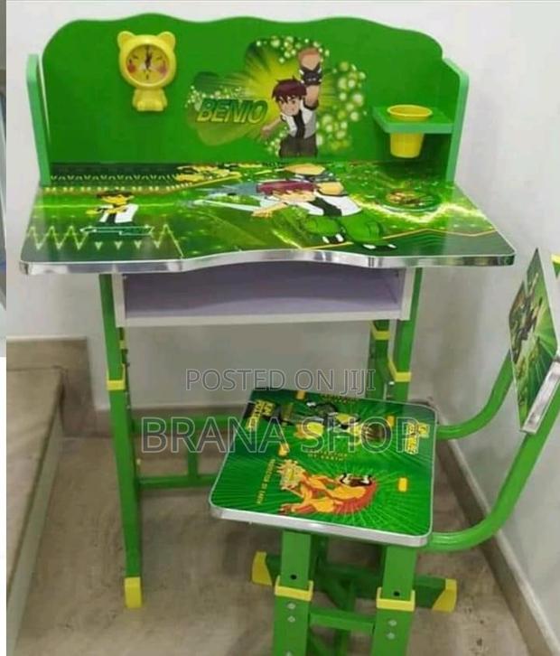 Green Adjustable Kids' Study Desk & Chair Set
