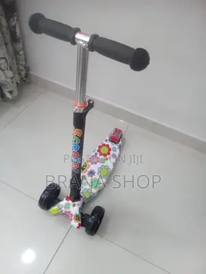 White Floral Scooter