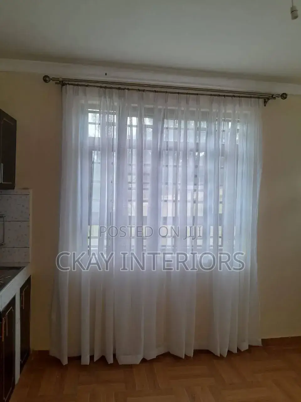 Wide and Small Windows Plain White Window Sheers
