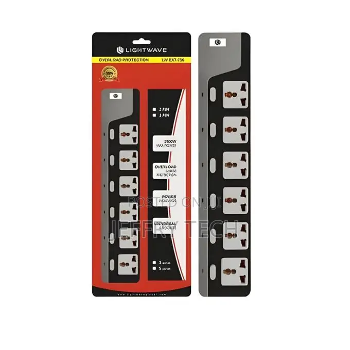 Light Wave 6 Way Extension Socket IN KENYA 3 Metres Power Indicator Ov